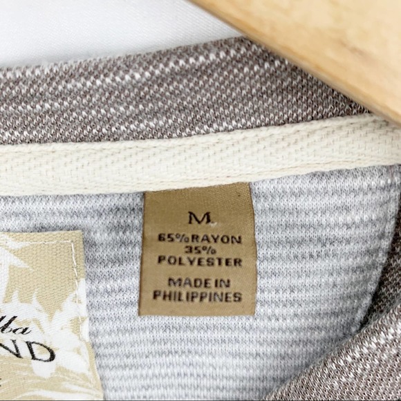 Tasso Elba Sun Protect Short Sleeve Top M - Picture 5 of 5